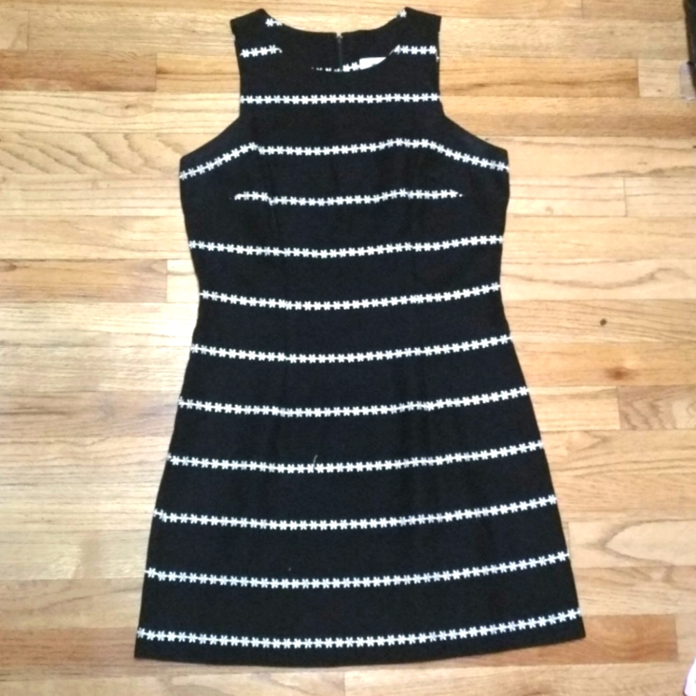 Cotton dress by Rampage Co, size 11,  Black With White Daisy Embroidery